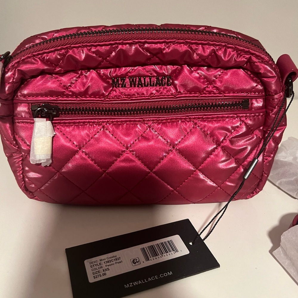 MZ Wallace Pink Quilted Mini Crosby